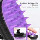 Sosoon Scalp Massager Shampoo Brush Soft Silicone Hair Scrubber for Wet Dry view 4