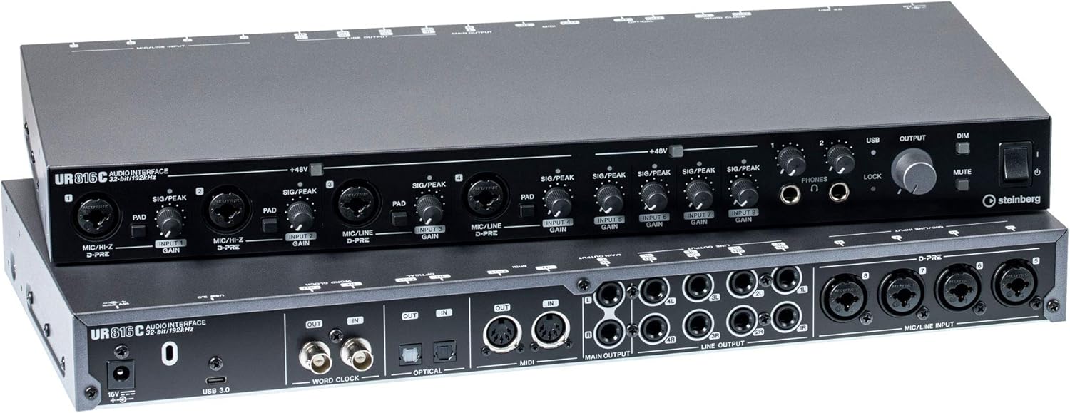 Steinberg UR816C (B) UK USB Audio Interface: Amazon.co.uk: Musical ...