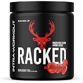 Bucked Up Racked Blood Raz | Intra Workout BCAA 2-1-1 Formula with L Carnitine Acetyl L Carnitine Taurine and L Tyrosine | Amino Acid Powder Supplement (30 Servings)