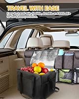 MOXTOYU 35L Cooler Bag Large Lunch Cooler with Adjustable Strap Black view 3