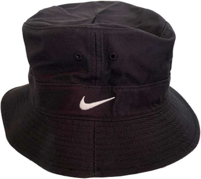 Nike Bucket Hat Unisex Black Original 1990's Vintage One Size M/L