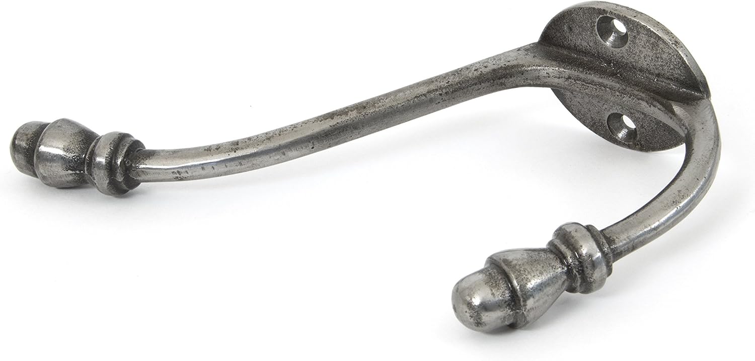 From The Anvil Natural Smooth Acorn Hat and Coat Hook, 83543, Natural Smooth Steel