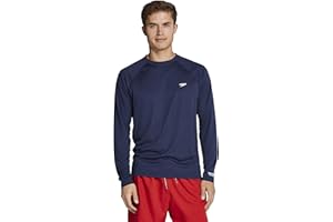 Speedo Men's UV Swim Shirt Easy Long Sleeve Regular Fit