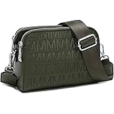 MKP COLLECTION Crossbody Bags for Women Small Shoulder Purses with Adjustable Wide Strap, Triple Zip Design
