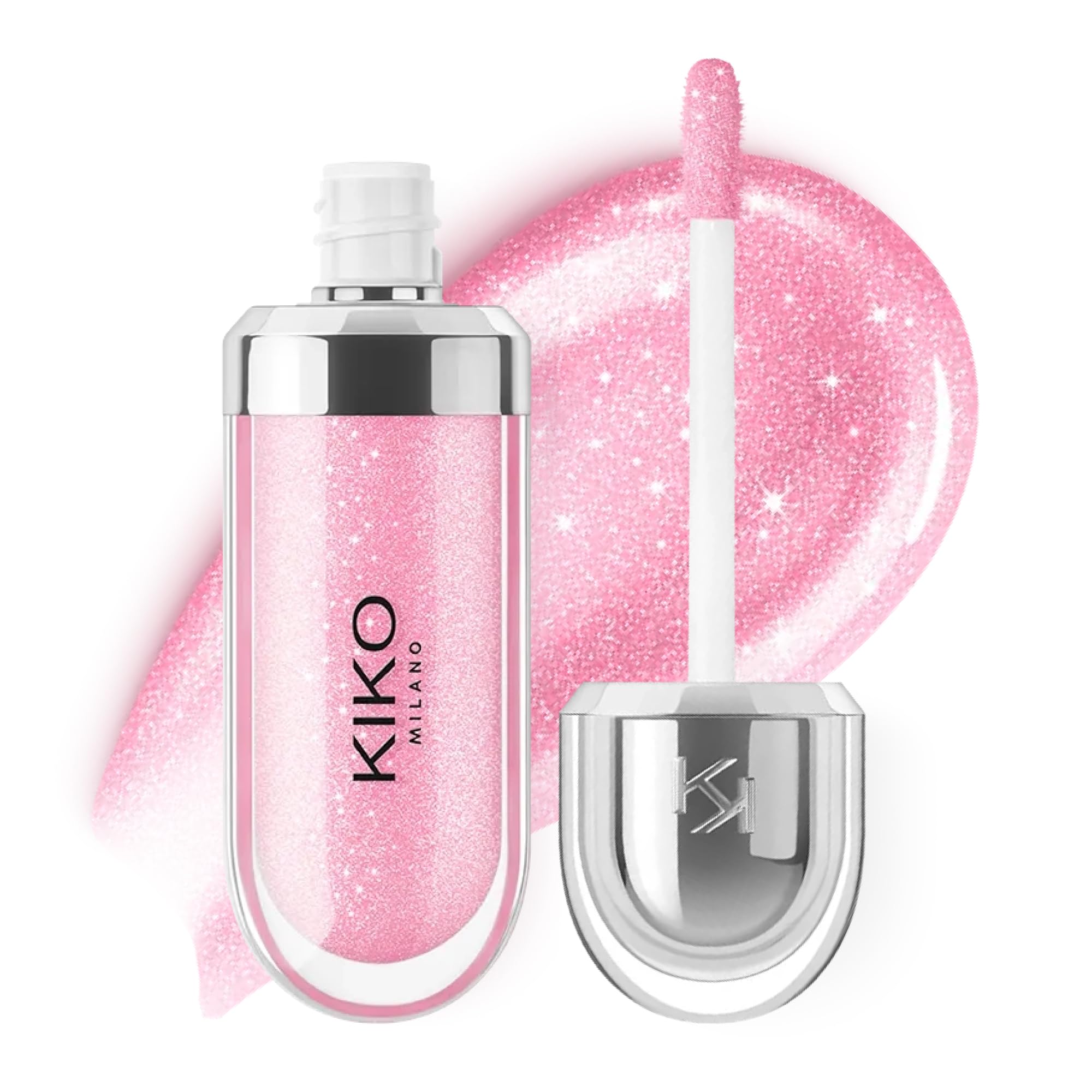 Photo 1 of KIKO Milano 3D Hydra Lip Gloss – High Shine, Hydrating, Plumping, Non-Sticky, Moisturizing Lip Makeup – 05 Pearly Pink – 6.5ml
