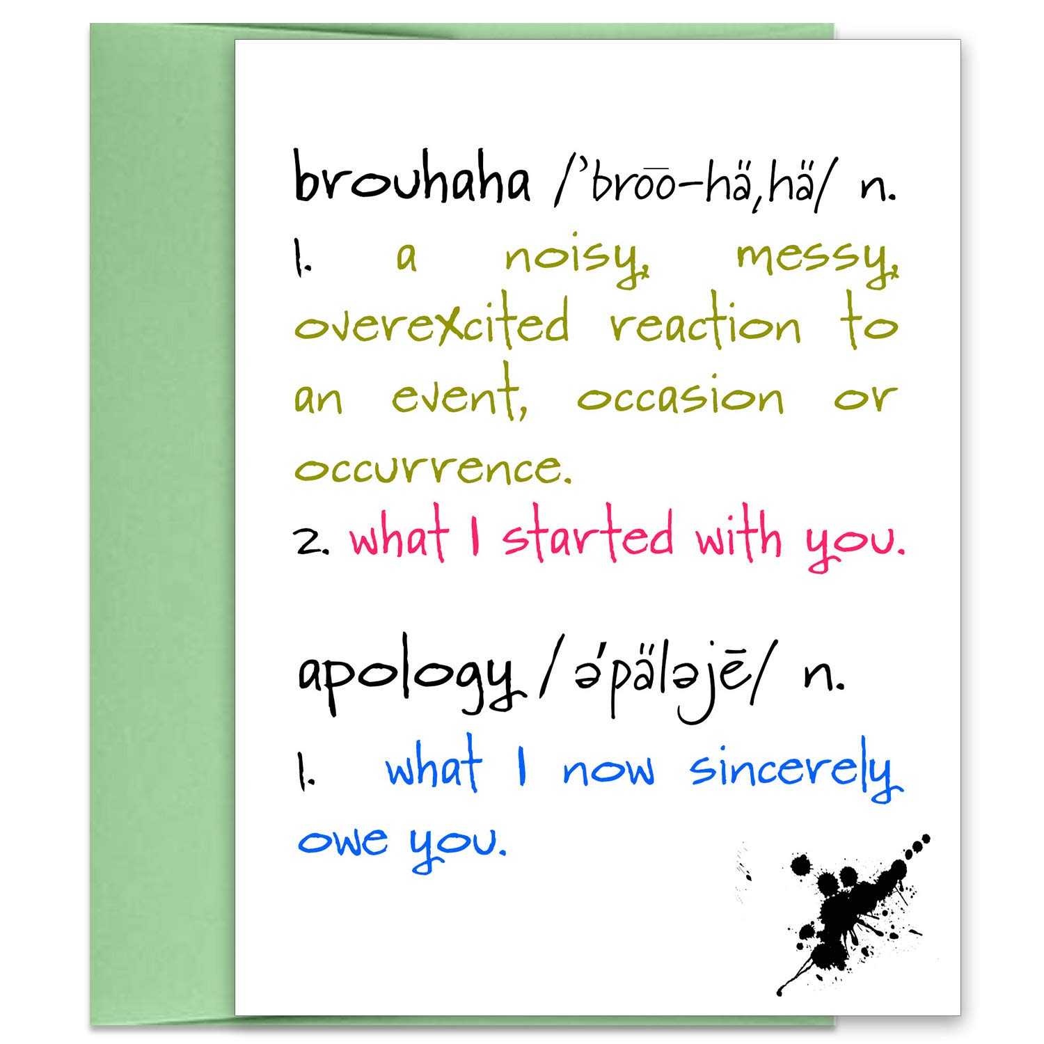 Apology Cards Apology Greeting Card Funny I'm Sorry