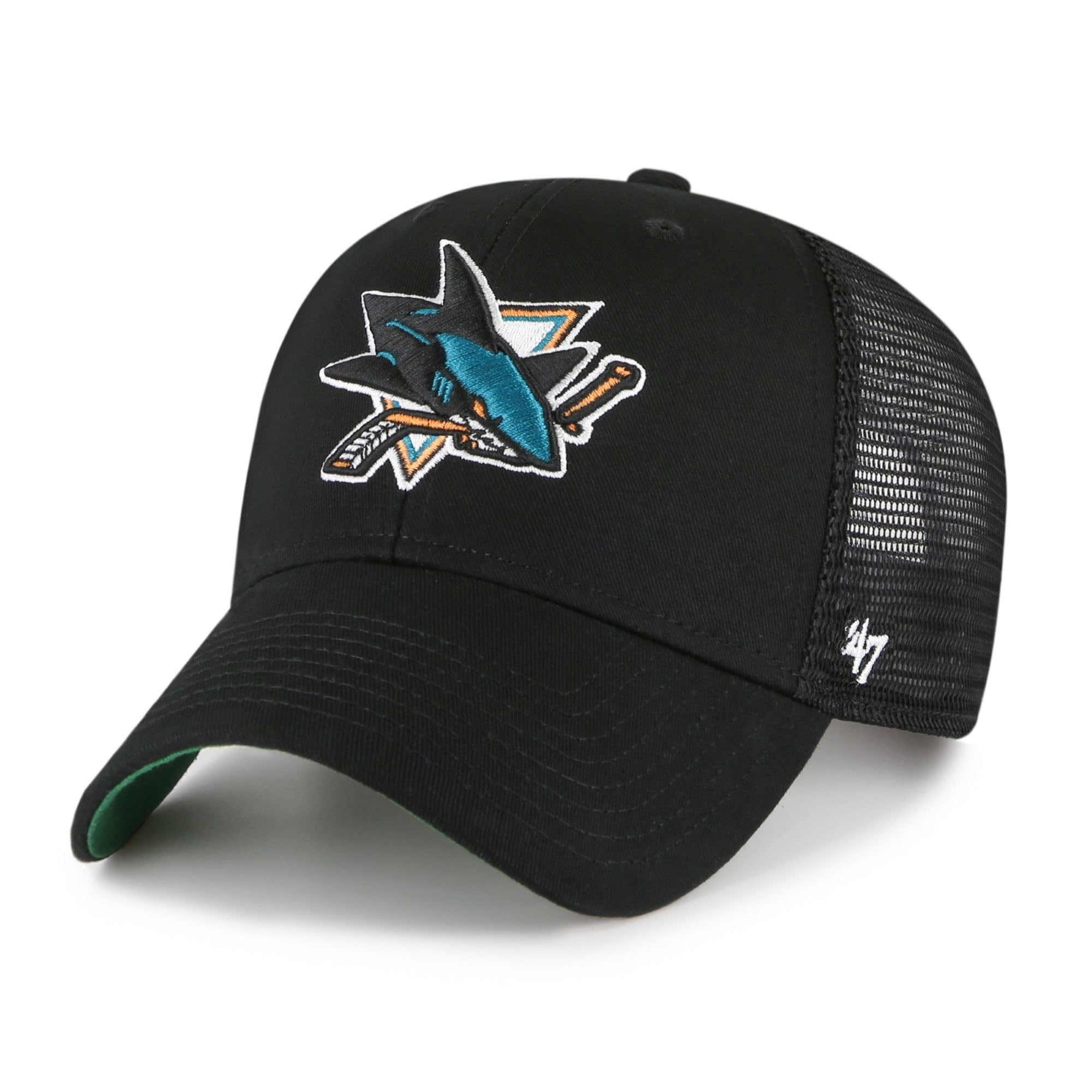 47 San Jose Sharks NHL Most Value P. Branson Black Adjustable Trucker Cap โ image 1