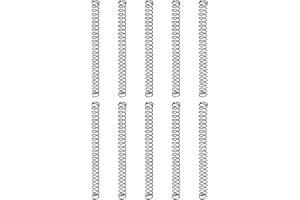 uxcell 10Pcs Compression Spring, 3mm OD, 0.4mm Wire Size, 40mm Free Length, Spring Steel Construction Extended Mechanical Com