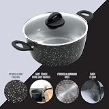 Blackmoor Classic 24cm Stock Pot 5L Non-Stick Induction Lids Glass view 4
