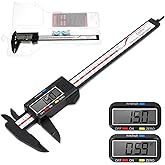 Digital Caliper, Esydon Upgraded Calipers 6 inch, Measuring Tool, Electronic Ruler, with Large LCD Screen, Auto-Off Feature, Inch and Millimeter Conversion, Plastic Case, Perfect for Household, DIY