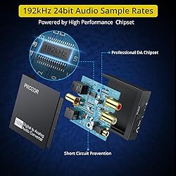 PROZOR 192KHz Digital to Analog Audio Converter DAC