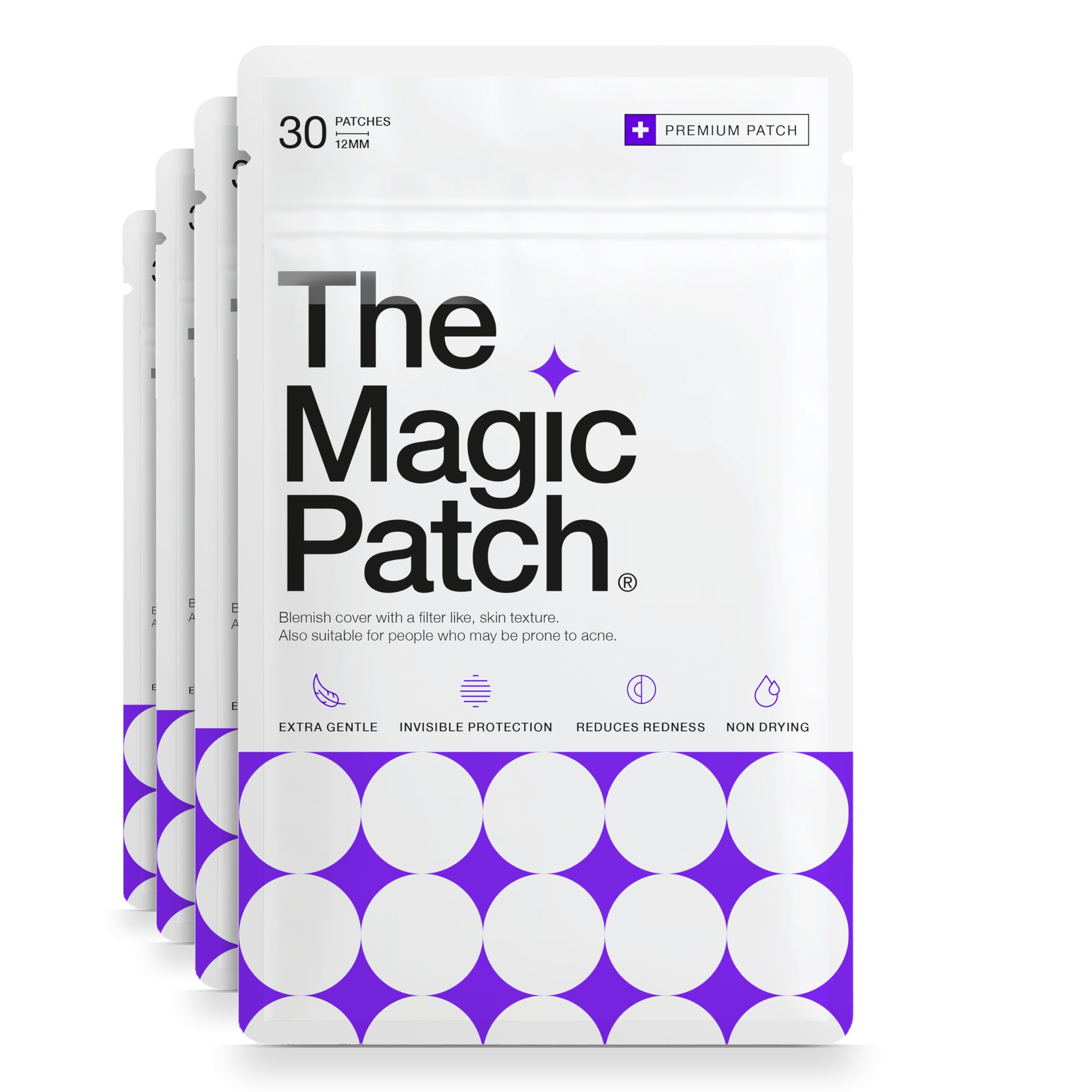 The Magic Patch Acne Patches - Translucent Hydrocolloid Pimple Patch Spot Treatment Stickers for Face and Body - Fast-Acting, Vegan & Cruelty Free Skin Care (Pack of 120)