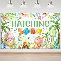 Dinosaur Birthday Backdrop Banner – Large Green Dino Theme Party Decor For Boys Photography Background - View #5