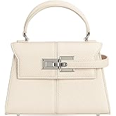 Women's Top-handle Handbags– Vegan Leather Vintage Top Handle Design with Adjustable Strap, Fashion Commuter Crossbody Bag