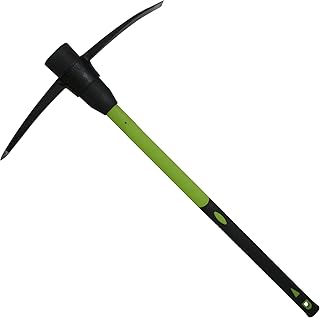 Kreuzhacke - Pickel für Garten und Steinboden - Spitzhacke 3 kg schwer, Fiberglasstiel und Stahlkopf, Maße: ca. 915 mm