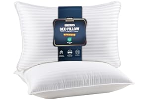Utopia Bedding Bed Pillows for Sleeping Queen Size (White), Set of 2, Cooling Hotel Quality, for Back, Stomach or Side Sleepers