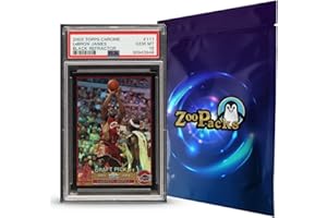 PALOS DESIGNS PSA Basketball Graded Card Mystery Power Pack | 1 PSA Graded Basketball Card & 1 Pack of Cards | Grade 8+ Guaranteed | Contains One Graded Vintage, Rookie, Legend or Current Star | by Zoo Packs