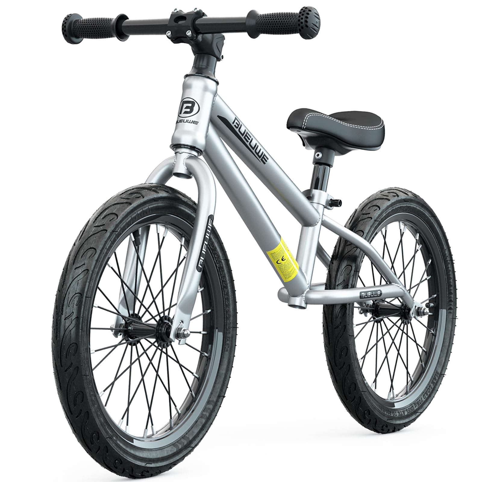 Bueuwe 16 Inch Balance Bike for Big Kids Aged 4 5 6 7 8 and 9 Years Old Boys Girls,Large No Pedal Training Bicycle, Adjustable Seat, Pneumatic Tires, Quick Assembly — image 1
