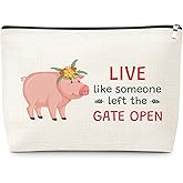 Gfhzdmf Wombat Lover Makeup Bag Wildlife Enthusiast Gift for Women Australian Animal Wombat Themed Gifts Cosmetic Bag with Zipper Emotional Support Gift Anniversary Birthday Present Travel Pouch