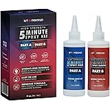 Starbond 5 Minute Epoxy Adhesive - Super Tough and Durable - 1900 lb Lap Shear Strength, 1:1 Ratio Instant Mix — Fast Set, Qu