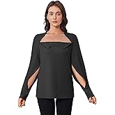 Deyeek Chemo Shirts for Port Access Women Long Sleeve Shoulder Post Surgery Shirt Dialysis Sweatshirts with Arm Zipper