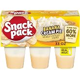 Snack Pack Super Size Banana Cream Pie Flavored Pudding Cups, 5.5 oz., 6-Count