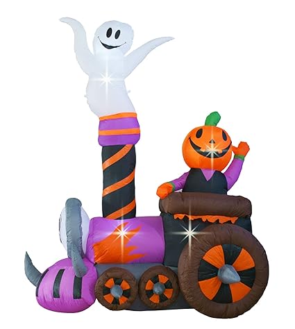 Outdoor Decor Inslife 6ft Inflatable Halloween Train Decoration
