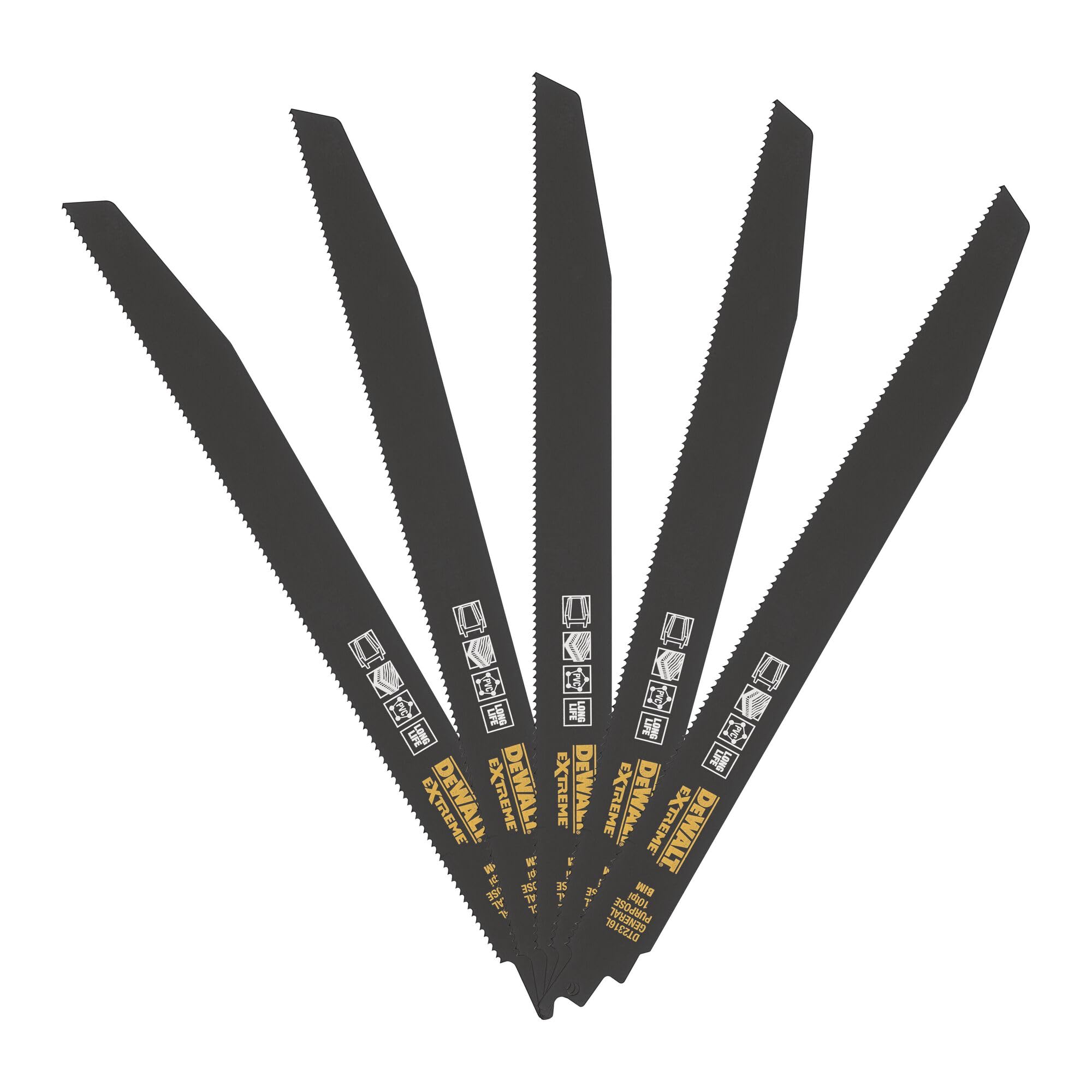 Dewalt DT2316L-QZ Reciprocating Blades "Multi" 305mm 5pcs.