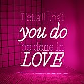 Whfobfe Neon Sign Led Neon Lights Signs for Wall Decor USB Powered Led for Room Decoration (You Do Love)