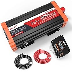 BELTTT 3000W Pure Sine Wave Inverter 12V DC to 120V