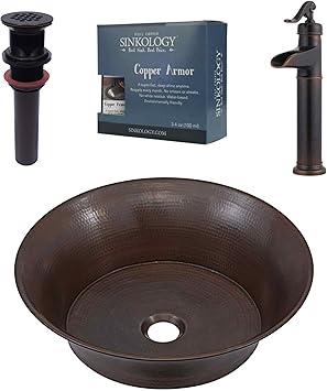 Sinkology Sb303 16ag F040 Copernicus 16 All In One Copper Sink