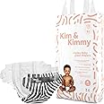 Kim & Kimmy Eco Diapers, Size 4, 20-31 lbs, 52 Diapers - 12 Hour Leak Protection, No Rashes, Hypoallergenic, Ultra-Soft & Highly Absorbent - Cruelty Free & Vegan - Zebra