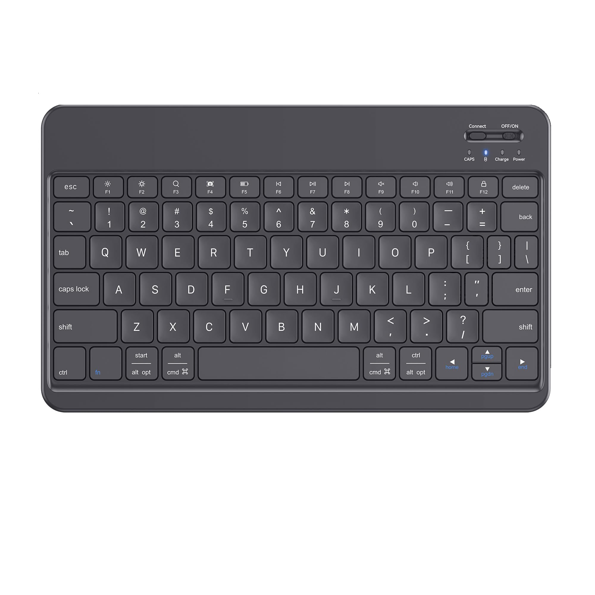 Photo 1 of Emetok Wireless Keyboard for iPad/iOS/Android/Windows, Mini Bluetooth Keyboard, Portable Size Ultra-Slim Design, Rechargeable Speedier Response/Comfortable Typing, Black