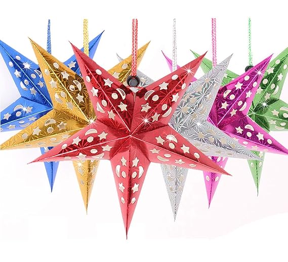 Novelty Lighting Lighting Ceiling Fans Auony 6 Pack Paper Star