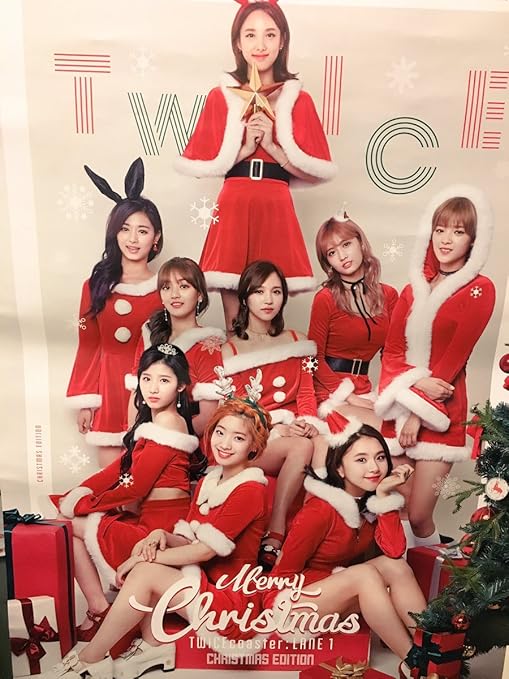 Amazon Twice クリスマスエディション ポスター Cd ナヨン ジョンヨン モモ サナ ジヒョ ミナ ダヒョン チェヨン ツウィ Tt アルバム トレカ 通販