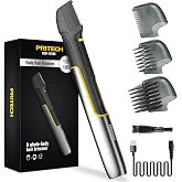 PRITECH Body &amp; Pubic Hair Trimmer for Men Electric Back Shaver for Men | V-Shaped Head, Easy Clean, Waterproof Wet &amp; Dry, Extendable Handle, USB Fast Rechargeable