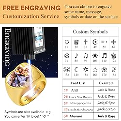 FindChic Customized Signet Photo Rings