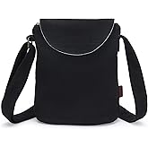 OPQRSTU Women's Retro Small Size Canvas Shoulder Bag Hippie Boho Crossbody Handbag