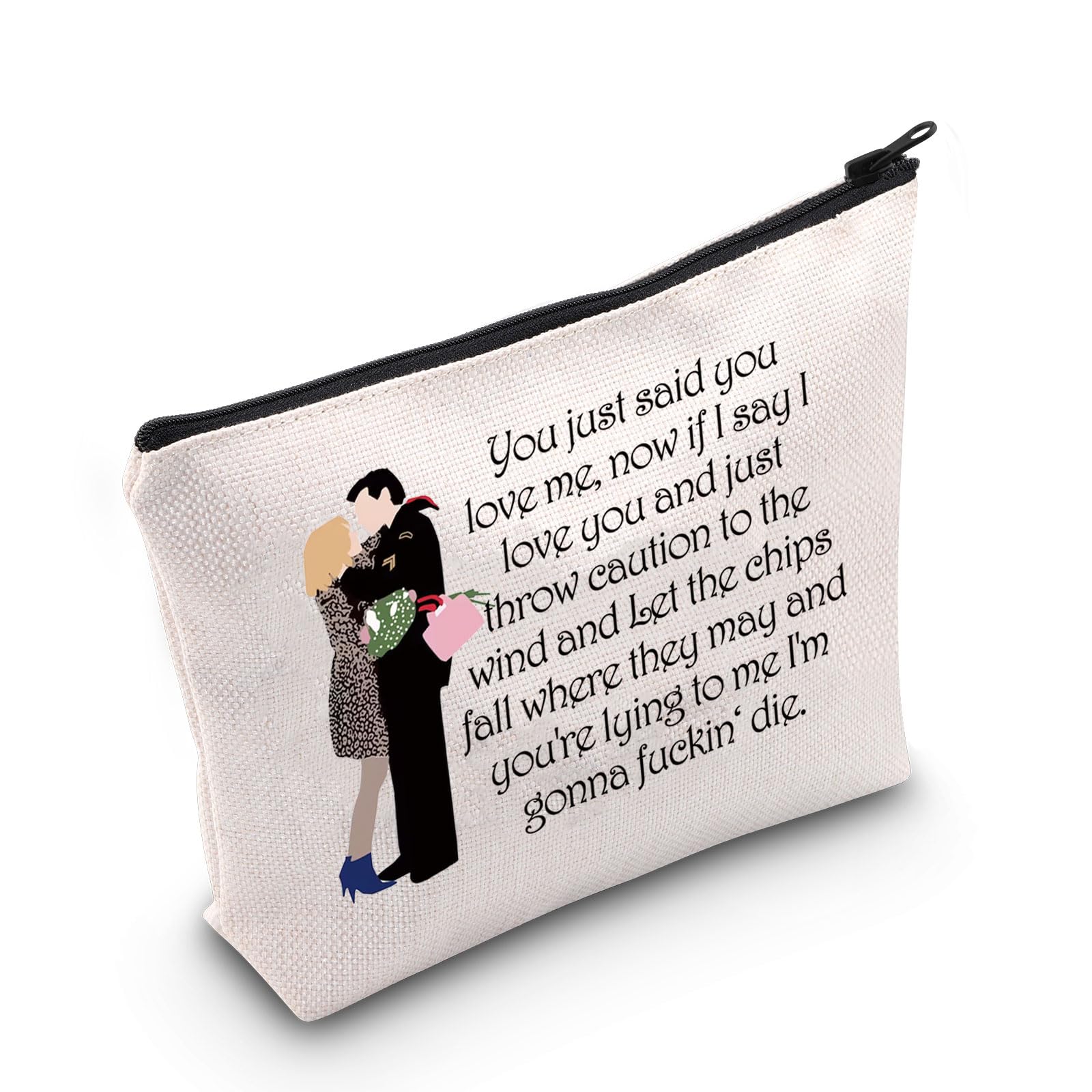 Alabama and Clarence Makeup Bag Alabama and Clarence Gifts Romance Movie Gifts 90s Movie Love Zipper Pouch (You just UK)