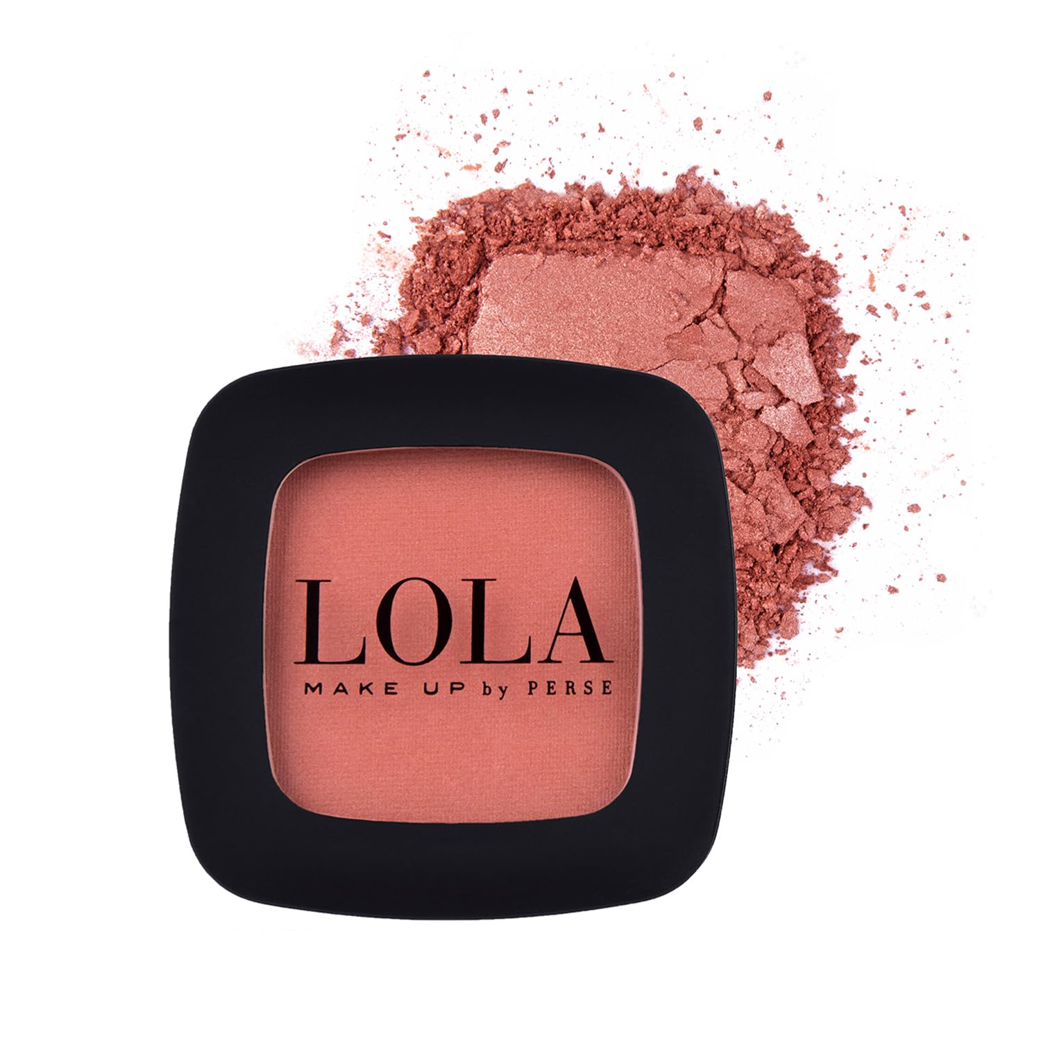 Lola Make Up by Perse Mono Eyeshadow with Natural Ingredients and High Coverage Satin Eye Shadow for Women, Vegan and Cruelty-Free Eye Makeup Cosmetic Palette for All Skin Types, Peach Satin (045)