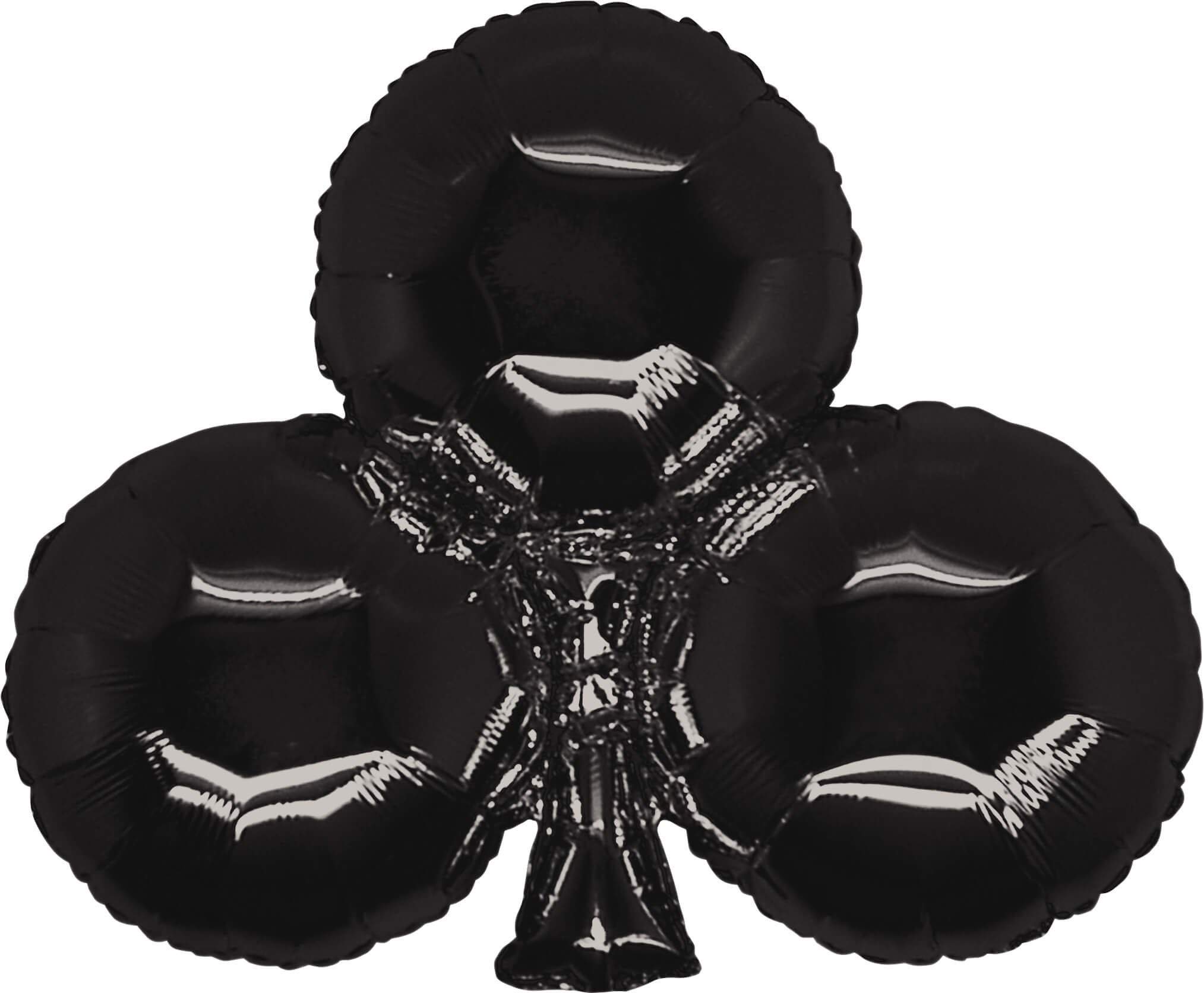 39" Casino Super Shape Club Mylar Balloon