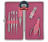Suvorna Ador Manicure Kit 7 Pieces Pink Case 3205