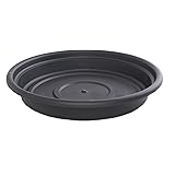 Bloem SDC24-00 Dura Cotta Plant Saucer, 24-Inch, Black