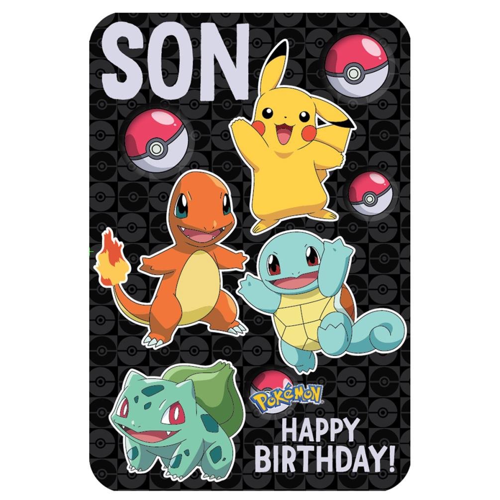 Pokemon Son Anime Large Birthday Card 25 Buy Online In Cambodia At Desertcart