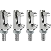 EASTVAC M8 ISO-K Double Claw Clamp Chromium-plated steel, 4 PCS | for ISO-LF ISO-K 63 80 100 125 160 200 250 flange