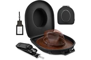 Travel Hat Case for Cowboy Panama & Fedora Hat, Waterproof & Crush Proof Hard Case Can Storage for Western Panama Tweed Cap H