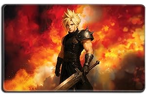 Digital Sorcery Studio Card Game Playmat - Premium Stitched Edge - Perfect for MTG Commander Decks (Anime Mercenary Soldier)