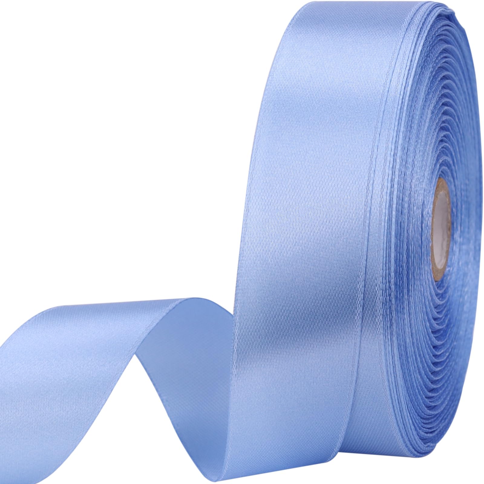 Photo 1 of 1 inches 50 Yard Lake Blue Satin Ribbon for Gift Wrapping, Wedding, Crafts, Christmas,Easter, Floral, Hair, Invitation Decorations and More