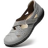 TERRIKAT Women's Casual Loafers Cute Slip On Comfort Walking Flats Leather Driving Moccasins Fashion Closed Toe Boat Shoes