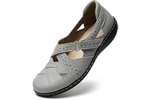 TERRIKAT Women's Casual Loafers Cute Slip On Comfort Walking Flats Leather Driving Moccasins Fashion Closed Toe Boat Shoes